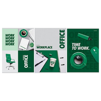 Тетрадь 80л., А4, клетка BG «Office», суперэконом