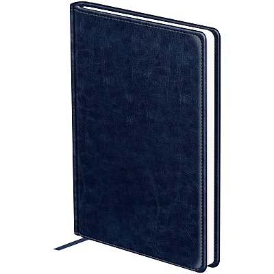 Ежедневник недатированный, А6, 160л., твердый переплет, кожзам, BG «Nebraska. Blue», синий
