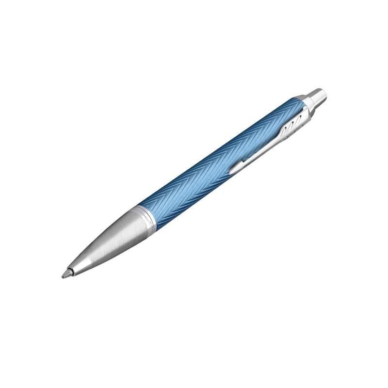 Ручка шариковая Parker IM Premium Blue-Grey цвет чернил синий цвет корпуса серый/синий (артикул производителя 2143645)