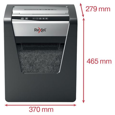 Уничтожитель (шредер) Rexel Momentum X415, 1-3 человека, 4 уровень секретности, фрагменты, 4×40 мм, 15 листов, 23 л