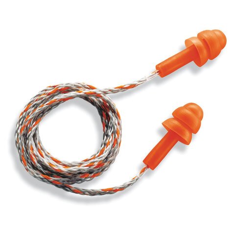 превью Беруши (противошумные вкладыши) UVEX Виспер, со шнурком, многоразовые, 1 пара в индивидуальной упаковке