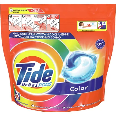 Капсулы для стирки белья Tide Color 35шт/уп