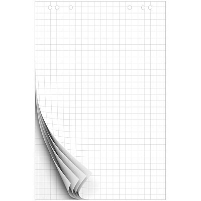 Блокнот для флипчарта OfficeSpace 60×90см, 20л., клетка, бюджет