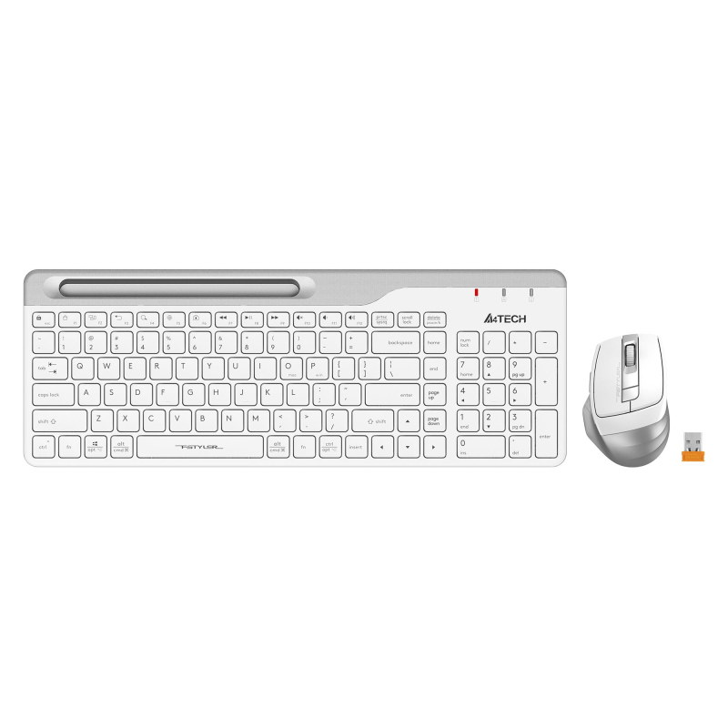 Набор клавиатура+мышь A4Tech Fstyler (FB2535C ICY WHITE) клав, мышь:бел/сер