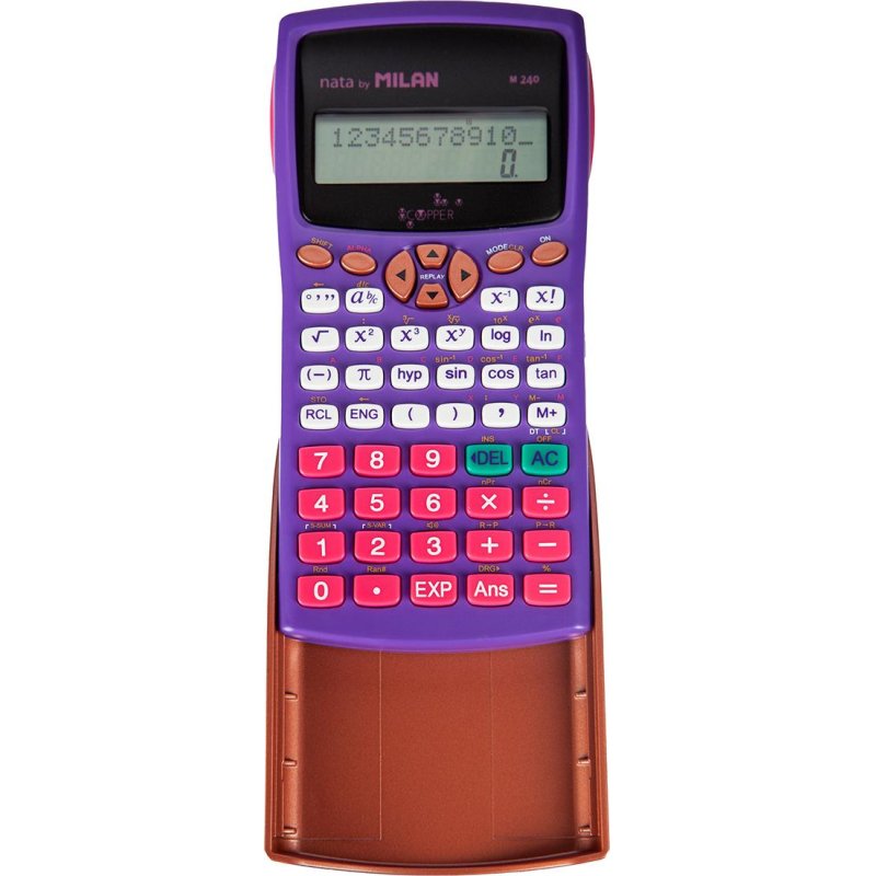 Калькулятор Milan M240 10+2 разрядный 240 функций фиолетовый арт. 181186 -  купить в Москве оптом и в розницу в интернет-магазине Deloks