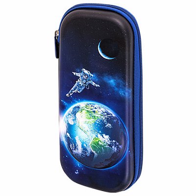 Пенал BRAUBERG, 1 отделение, 1 откидная планка, EVA, 22×10х5 см, «Planet»