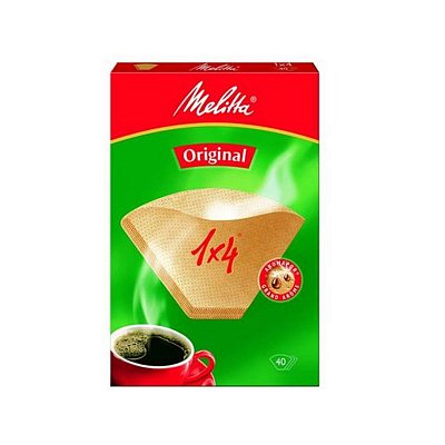 Фильтр бумажный Melitta 1×4 (40 штук в упаковке, артикул производителя 0100702)