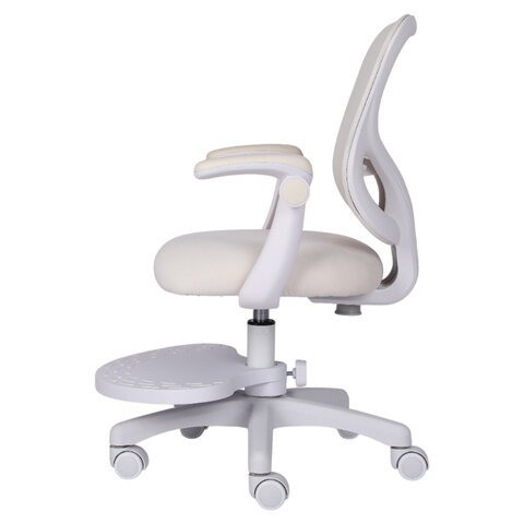 Кресло детское с подставкой для ног BRABIX «Sky MG-206», велюр, бежевое