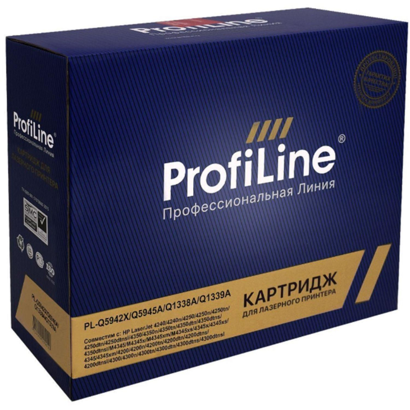 Картридж лазерный универсальный ProfiLine Q5942X/Q1338A/Q1339A (№42X) чер