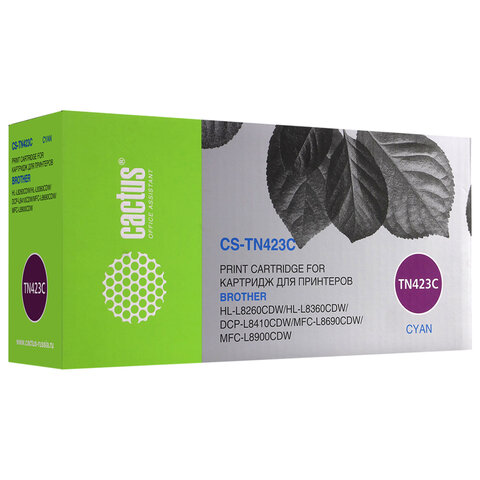 превью Картридж лазерный CACTUS (CS-TN423C) для Brother DCP L8410CDW/HL L8260CDW, голубой, ресурс 4000 страниц
