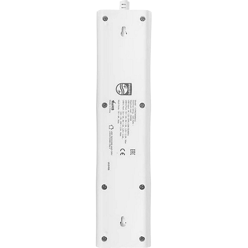 Сетевой фильтр Philips CHP8236WB/51 3р/3м с USB, 10А, белый