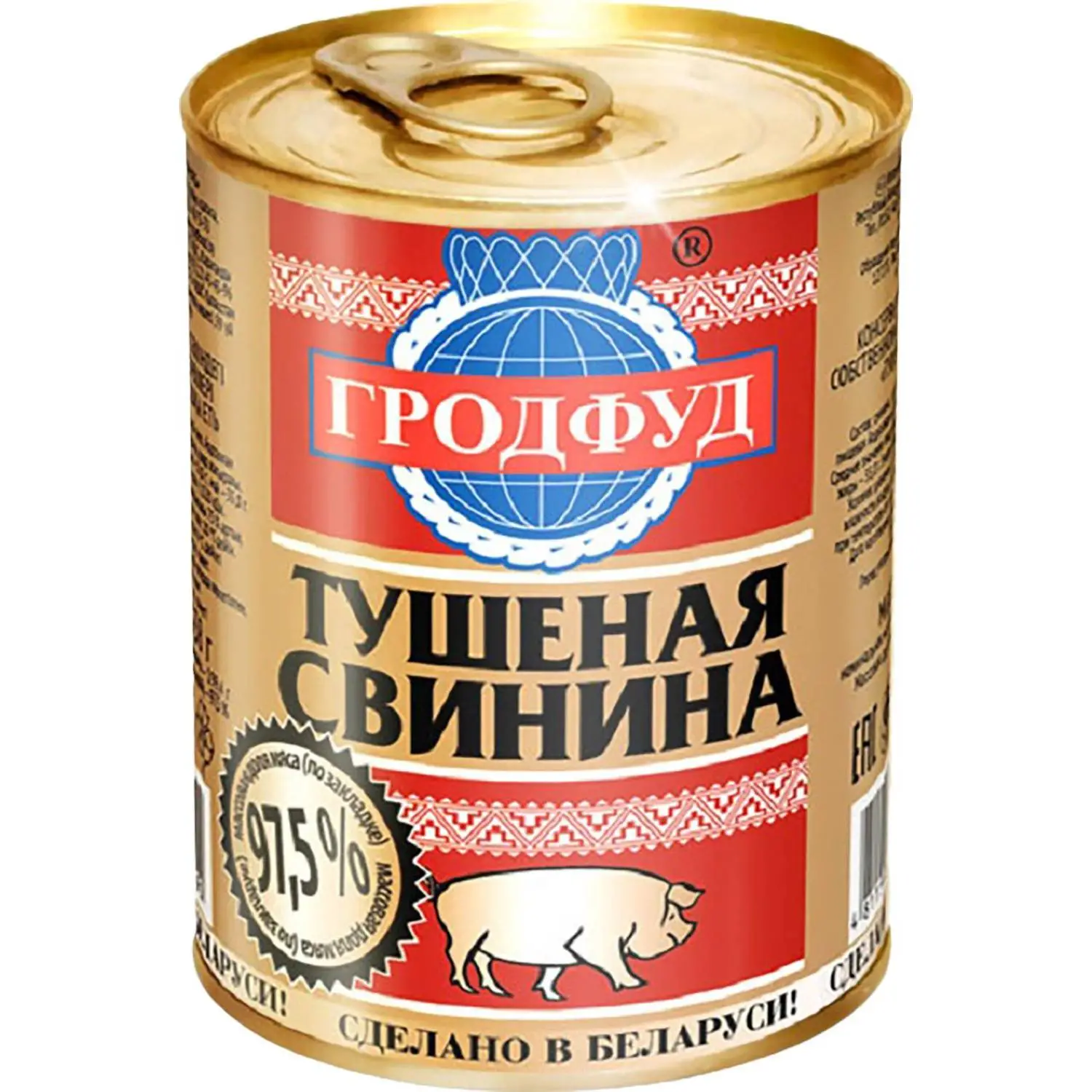 превью Тушенка Гродфуд из свинины 338 г