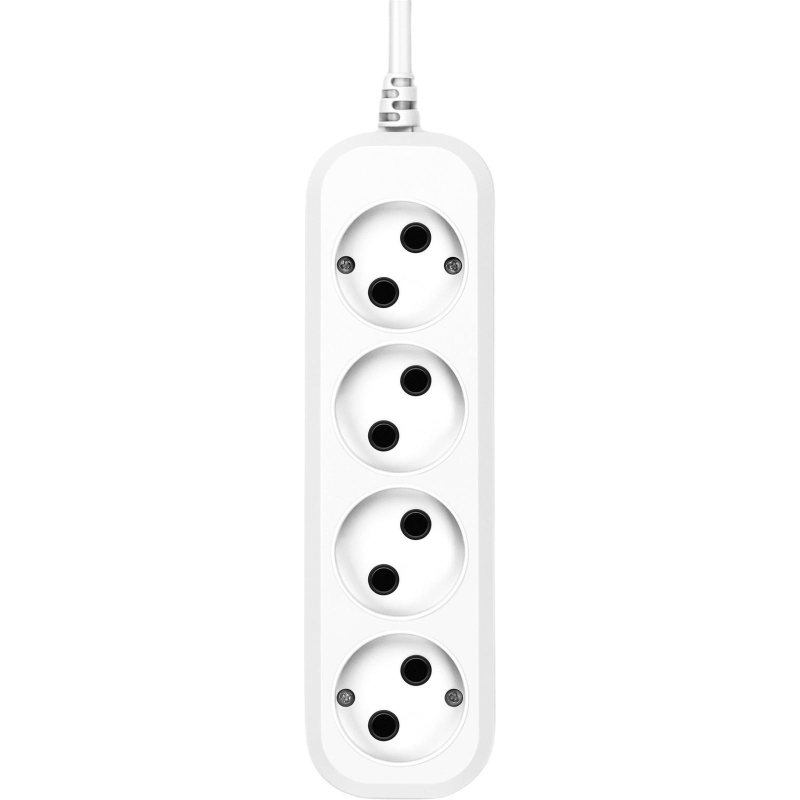 Удлинитель Buro BU-PSL4.1/W 1.5м (4 розетки) белый (пакет ПЭ)