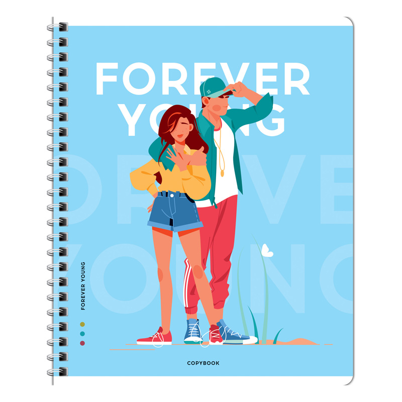 Тетрадь 48л., А5, клетка на гребне ArtSpace «Стиль. Forever young», эконом