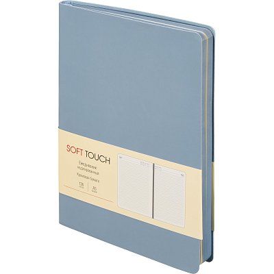 Ежедневник недатированный А5 136л SOFT TOUCH интеграл. серый ЕКСТ52513601