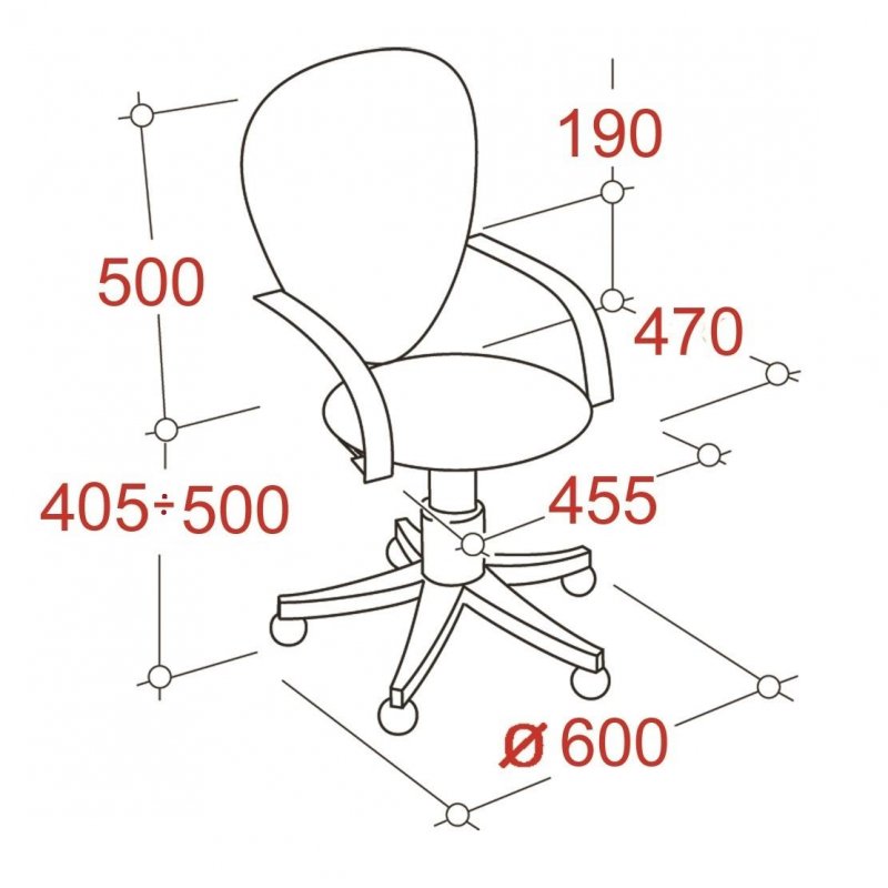 Кресло офисное Easy Chair 304 LT черное/серое (сетка/ткань/пластик)