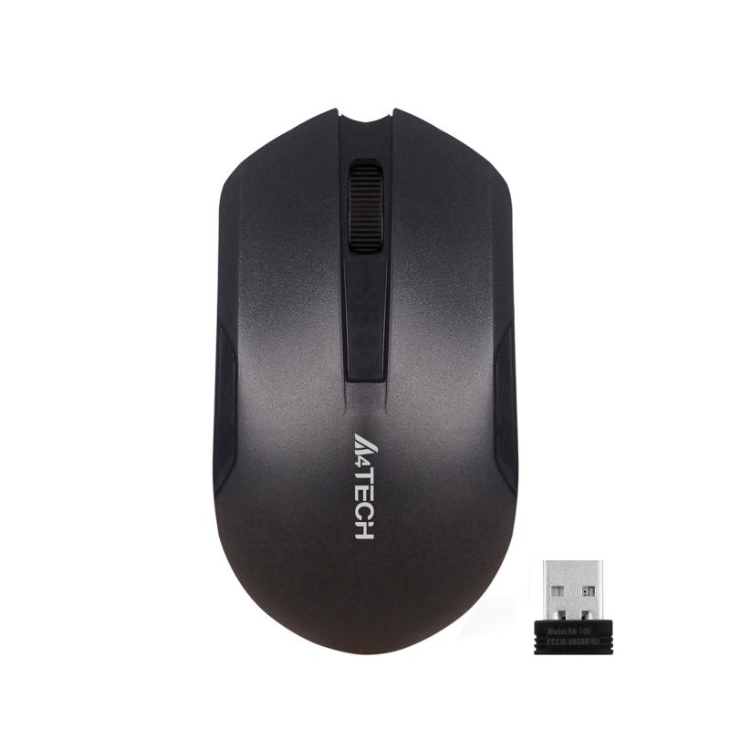 Мышь компьютерная A4Tech V-Track(G3-200NS)чер/оптич/1200dpi/беспров/USB/3кн