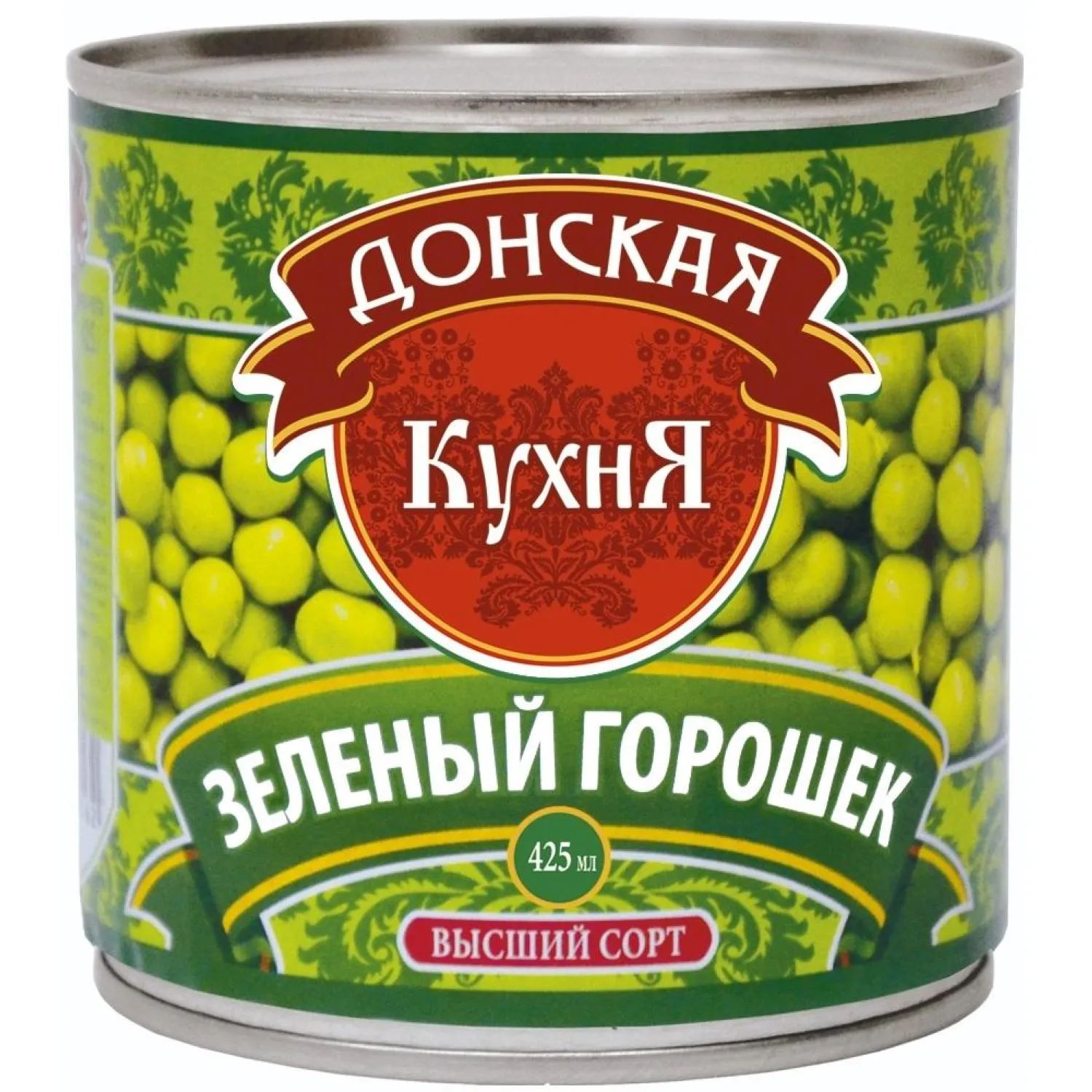превью Горошек зеленый Донская Кухня, 425мл/400гx12шт/уп