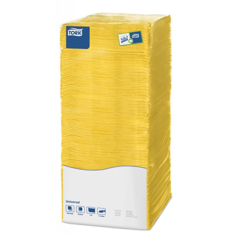 Салфетки Big Pack 199802/96804 (25х25, 1-слойные желтые, 500шт/уп)