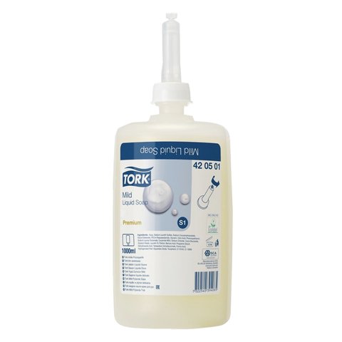 Картридж с жидким мылом Tork S1 421501/420501 жидкое мыло 1 л (для дозаторов арт. 330683, 330684)