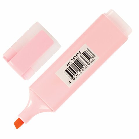 Текстовыделитель BRAUBERG «ORIGINAL PASTEL», ПАСТЕЛЬНЫЙ РОЗОВЫЙ, линия 1-5 мм