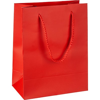 Пакет подарочный ламинир., красный, 18×23х10см, 210гр, PBZ015 red
