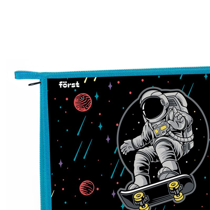 превью Папка для тетрадей 1 отделение, А4, Först «Outer space», 340×245×40мм, пластик, на молнии