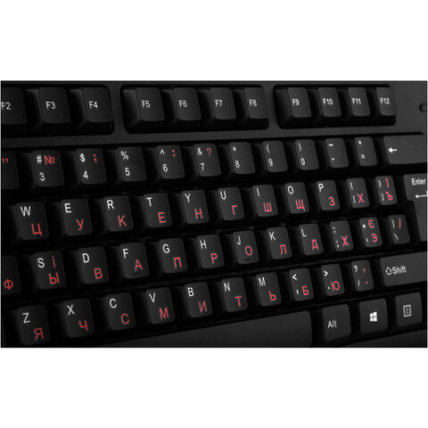 Клавиатура проводная SVEN KB-S300, USB, 104 клавиши, чёрная