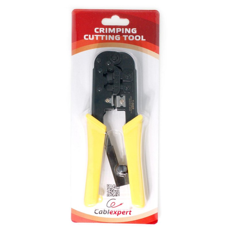 Инструмент Cablexpert T-568R, обжимной с фикс(8p8c,6p6c,6p4c,6p2c)(T-568R)