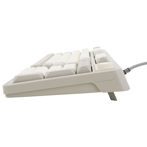 Клавиатура проводная USB, 102+98 клавиш, LED-подсветка, SONNEN K620, слоновая кость / серая