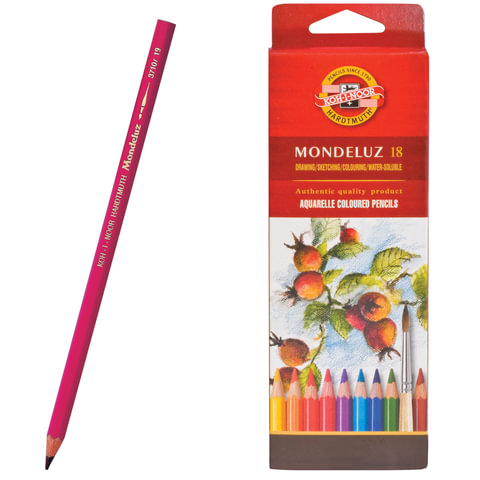 превью Карандаши цветные Koh-I-Noor Mondeluz 3717 (18 цветов)