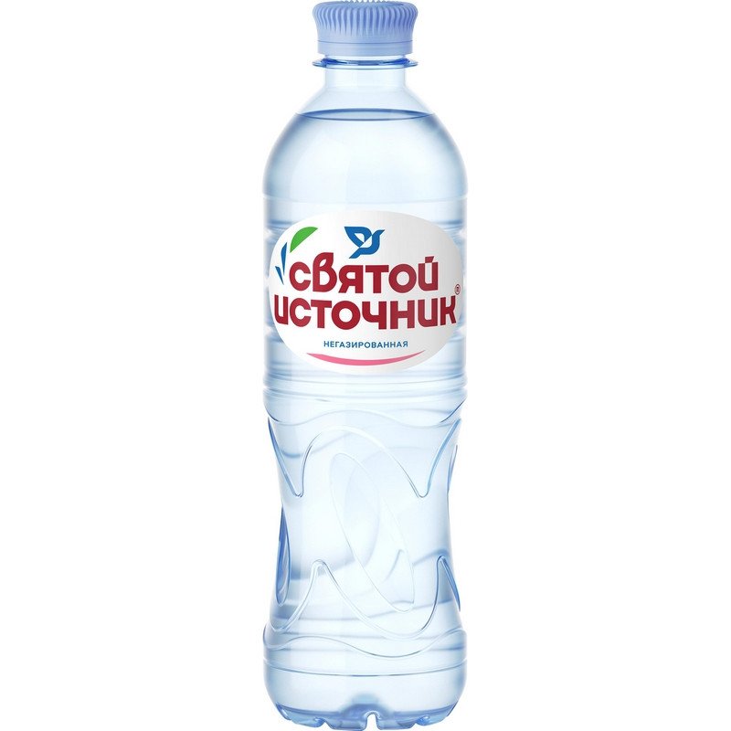 Вода минеральная негазированная «Святой Источник» (0.5л, 12 шт. в упаковке)