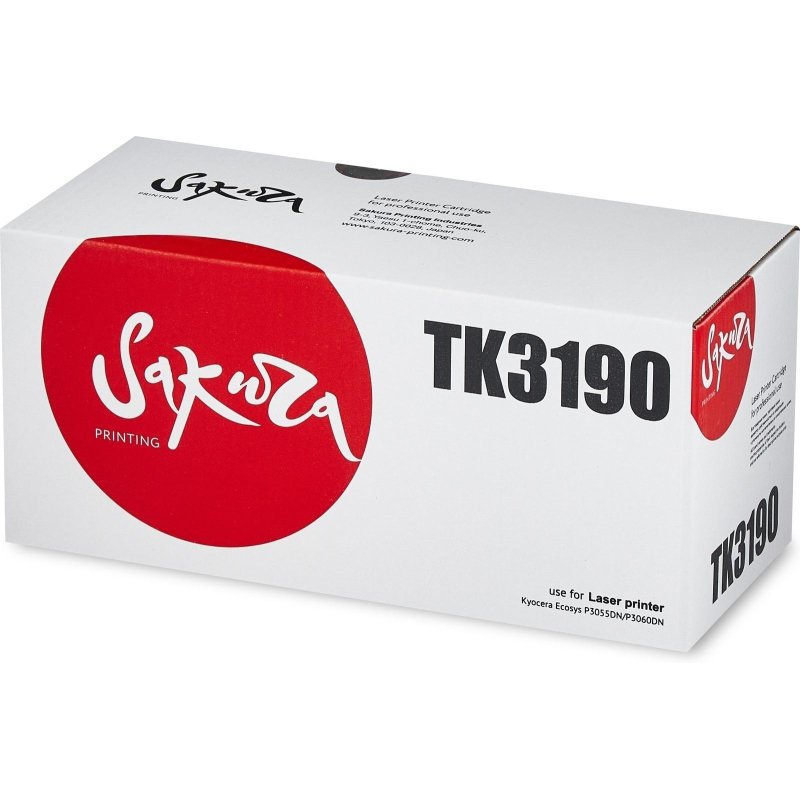 превью Картридж лазерный Sakura TK3190 для Kyocera ECOSYS P3055 (ЛМ)