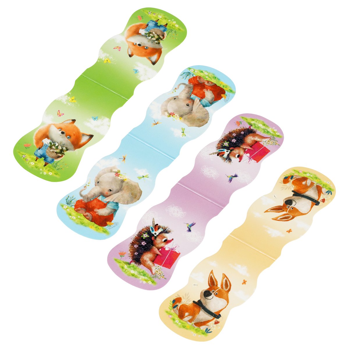 Закладка - магнит для книг, 35×130мм, ArtSpace «Lovely animals»