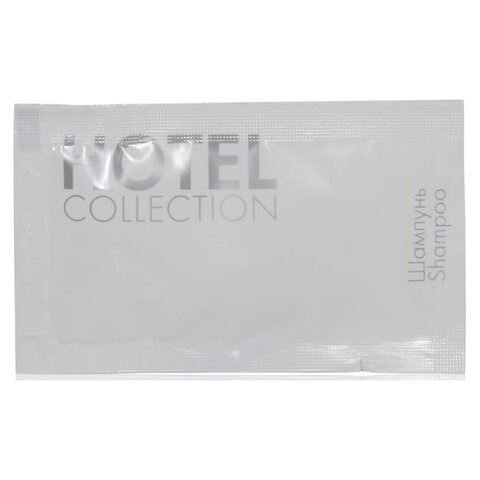 превью Шампунь одноразовый 10 мл, КОМПЛЕКТ 500 шт., HOTEL COLLECTION, саше, флоупак