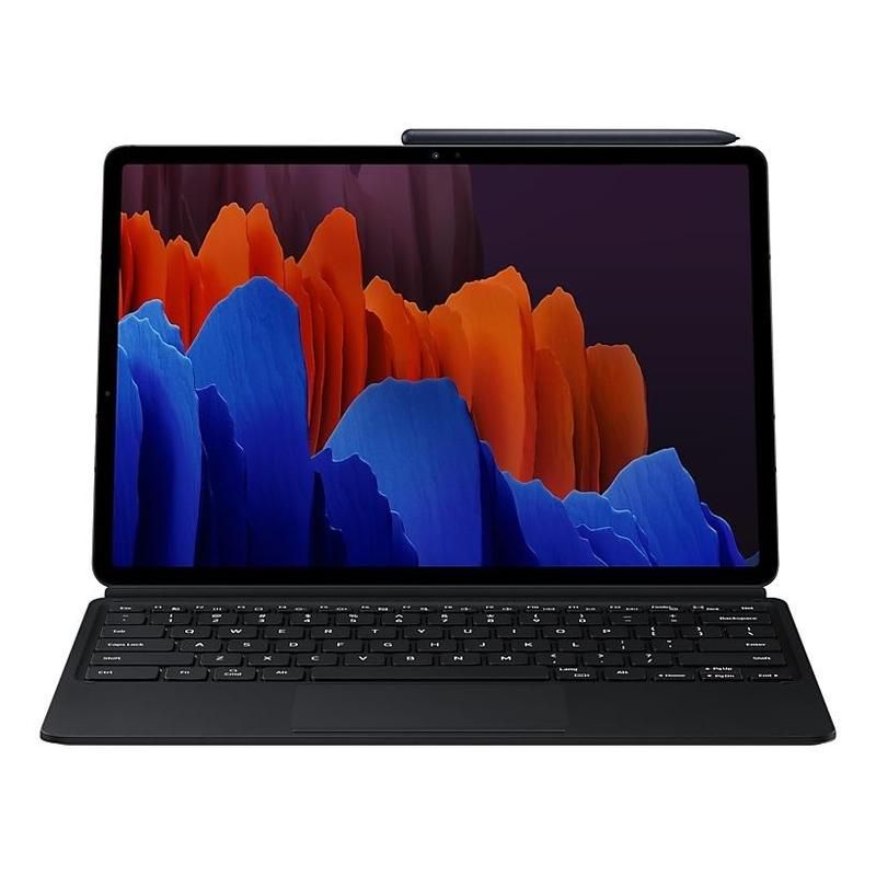 Чехол-клавиатура Samsung для планшета Samsung Galaxy Tab S7+ черный (EF-DT970BBRGRU)