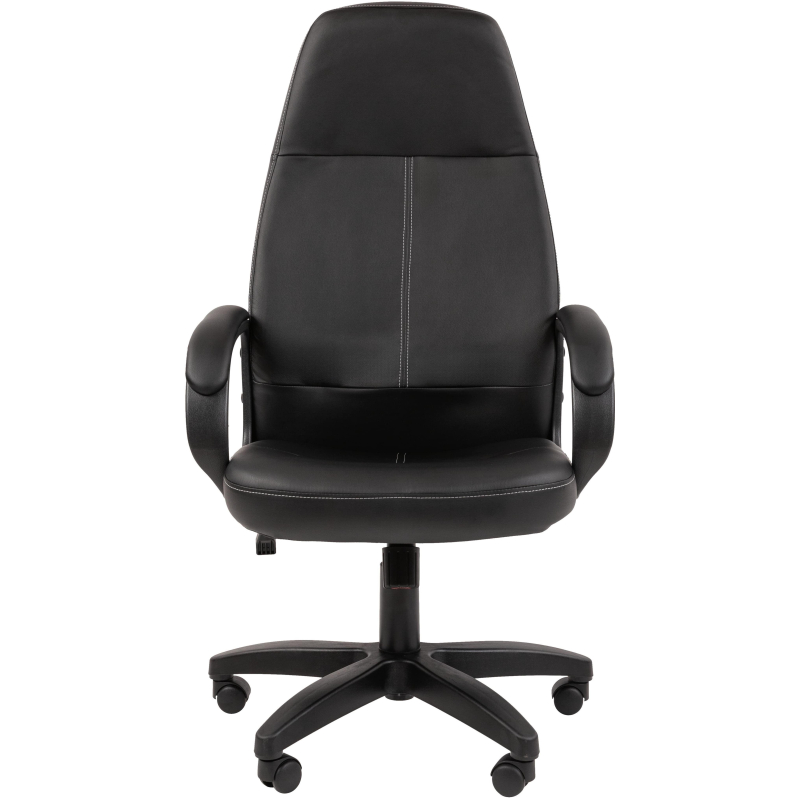 Кресло VT_EChair-674 TPU кож. зам черный пластик