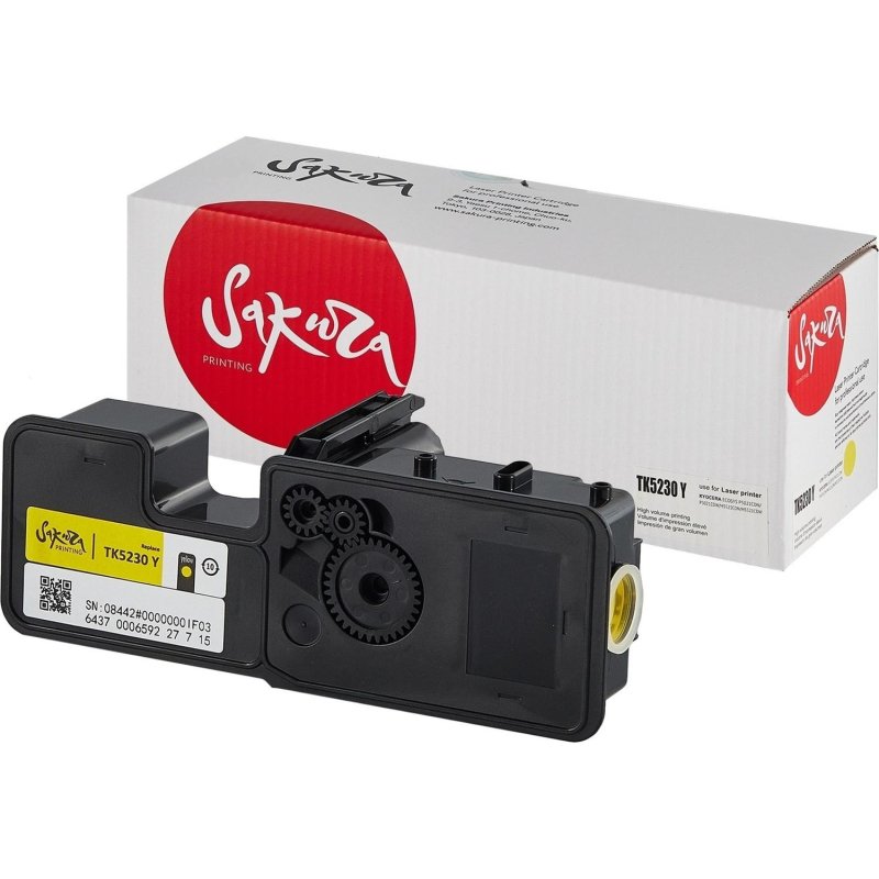 Картридж лазерный Sakura TK-5230Y для Kyocera ECOSYS P5021 (ЛМ)