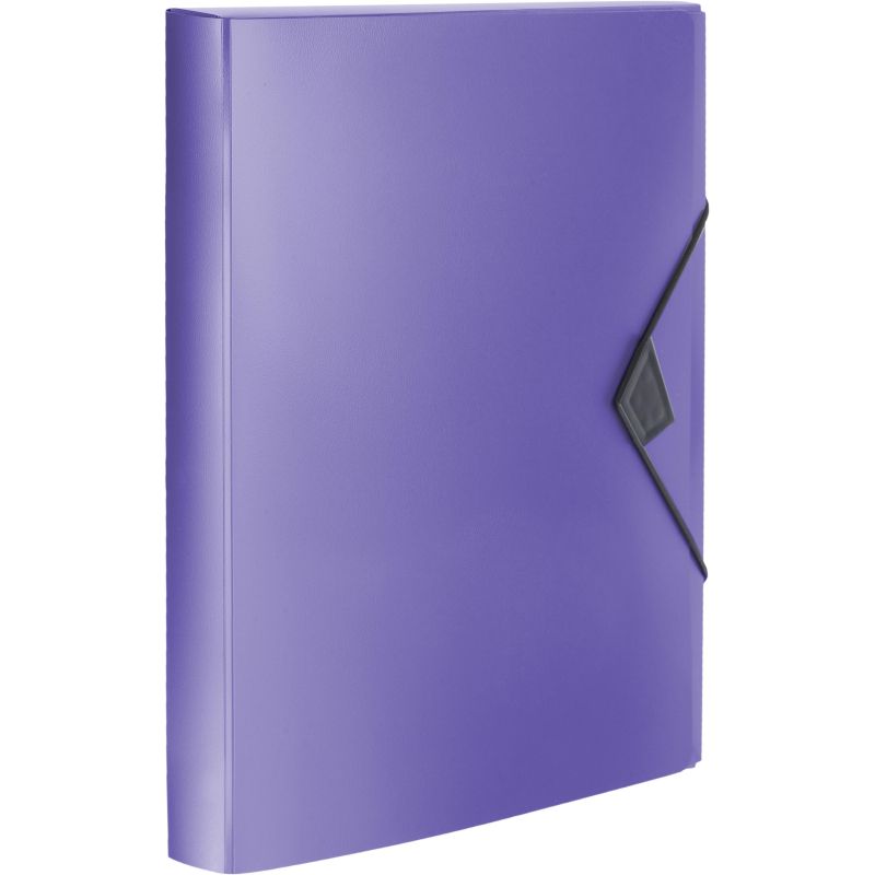 превью Папка на резинках Attache Metallics А4 800мкм, 40мм, сиреневый