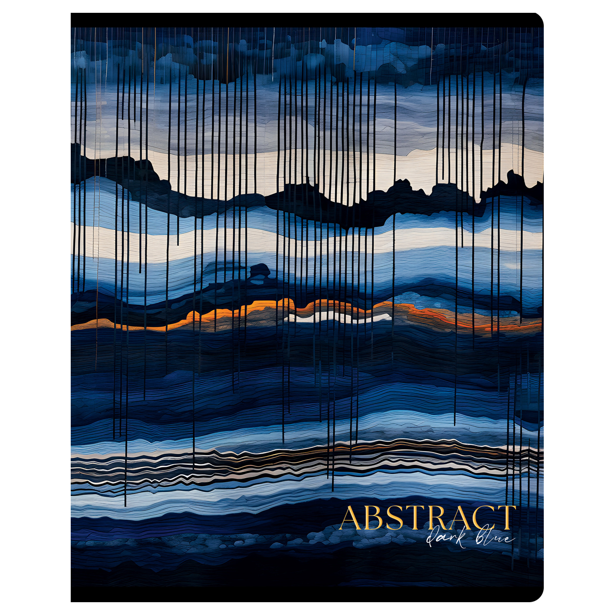 Тетрадь 48л., А5, линия Greenwich Line «Abstract», микро sandy-touch лак, тиснение фольгой, 70г/м2