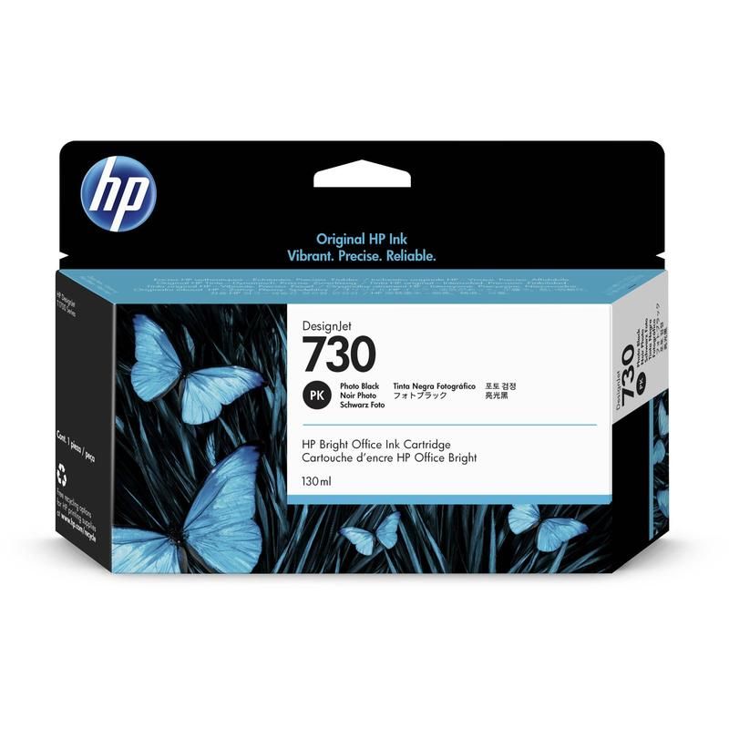 превью Картридж струйный HP 730 P2V67A фото черный оригинальный