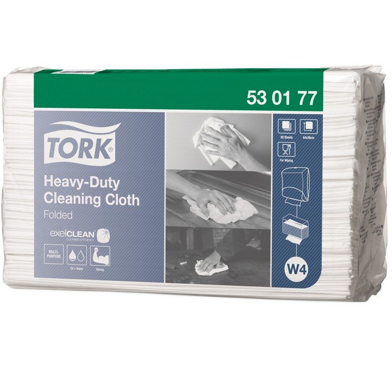 превью Нетканый материал Tork в салфетках W4 60л/уп,белый 530177