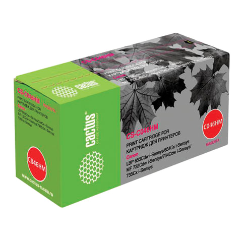 превью Картридж лазерный CACTUS (CS-046HM) для CANON LBP-653Cdw/654Cx/MF732Cdw, пурпурный, ресурс 5000 стр. 
