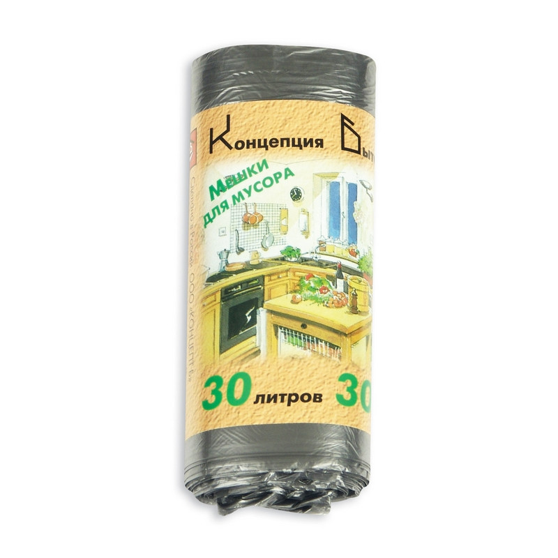 Мешки для мусора НД 30 литров  (48х60, 10мкр, 30шт./уп.)
