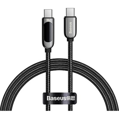 Кабель Baseus USB-C->-C CS 100W 1.2m черный