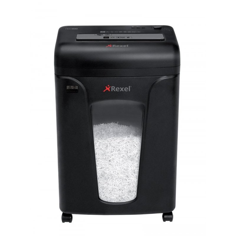 Уничтожитель документов Rexel REM820, 4ур. секр, 2х15 мм, 8л, 20 лтр.