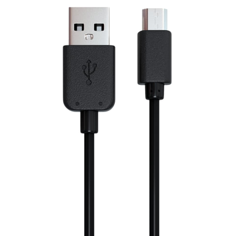 превью Кабель USB-micro USB 2.0, 1 м, RED LINE, для подключения портативных устройств и периферии, черный