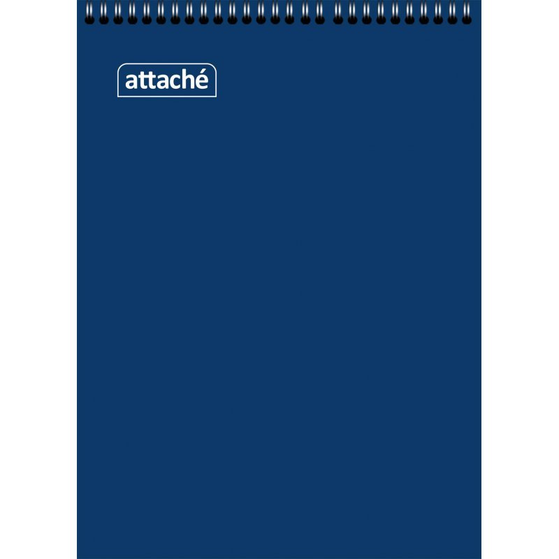 Блокнот Attache А5 60 листов синий в клетку на спирали (140x195 мм)