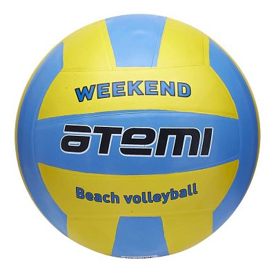 Мяч волейбольный Atemi WEEKEND, резина, желт-голубой,00000106907