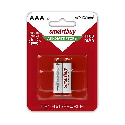 Аккумулятор Smartbuy 1100 mAh AAA/2BL NiMh
